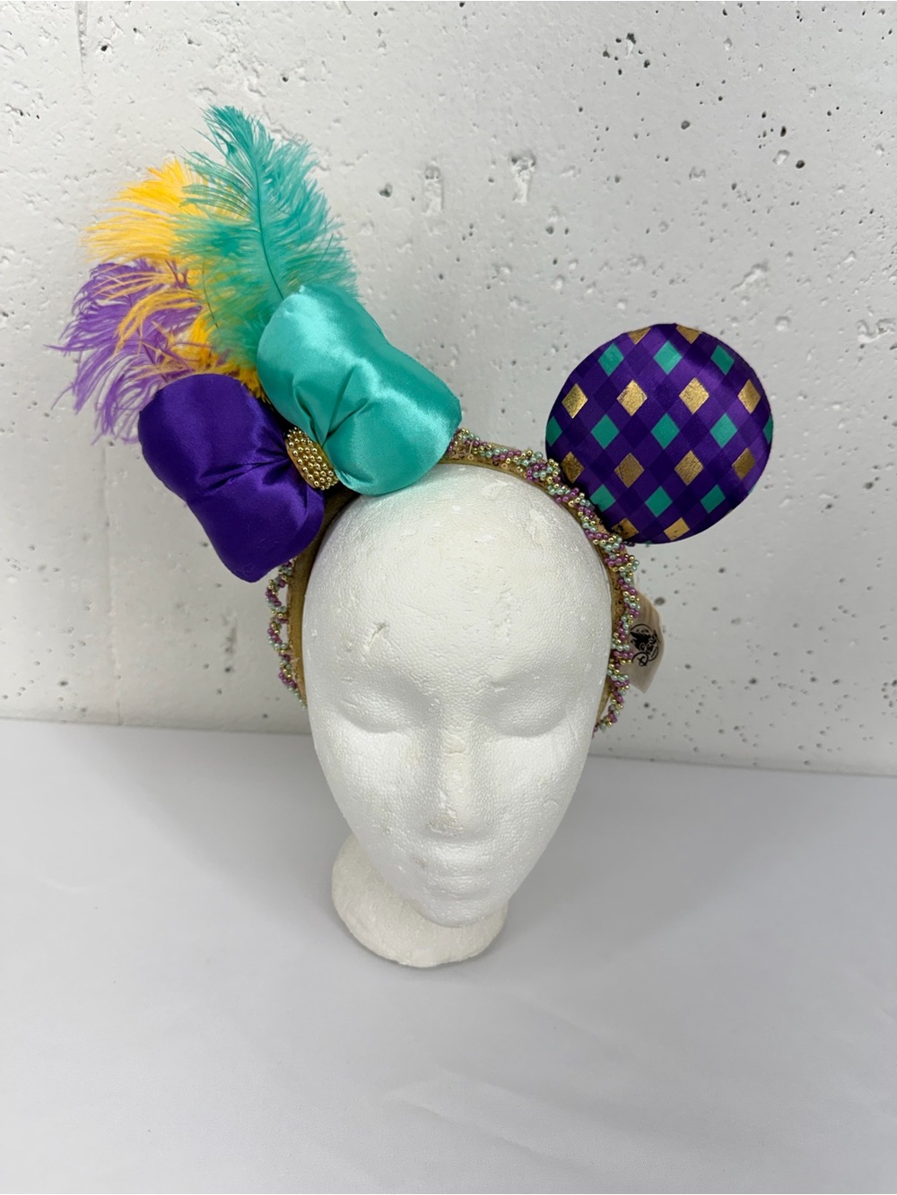 Disney Parks Mardi Gras Minnie Mouse Ears - Picture 2 of 14
